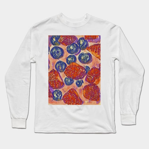 Berry Yoghurt No. 1 Long Sleeve T-Shirt by asanaworld